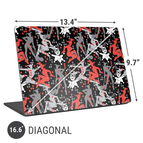 DC Comics Harley Quinn All Over Print Universal Laptop 16.6in (13.4 x 9.7in) Skin